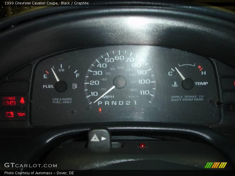 Black / Graphite 1999 Chevrolet Cavalier Coupe