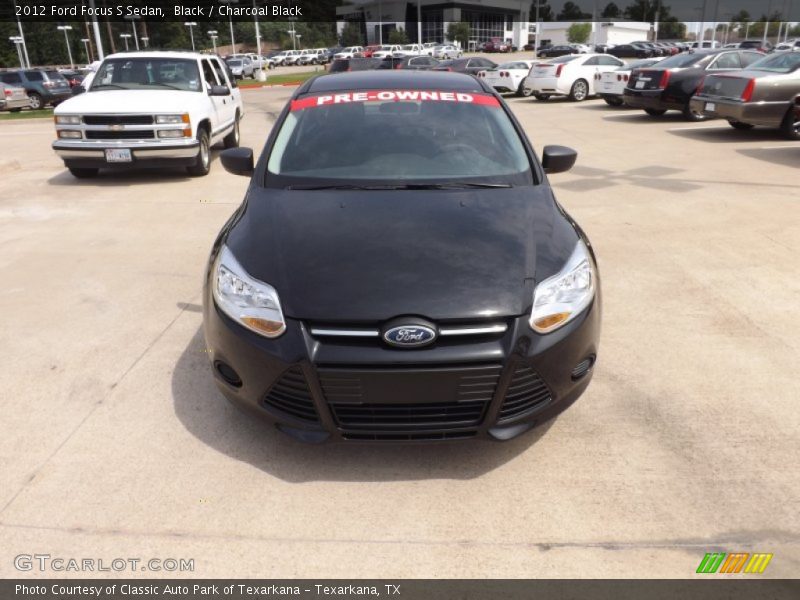 Black / Charcoal Black 2012 Ford Focus S Sedan