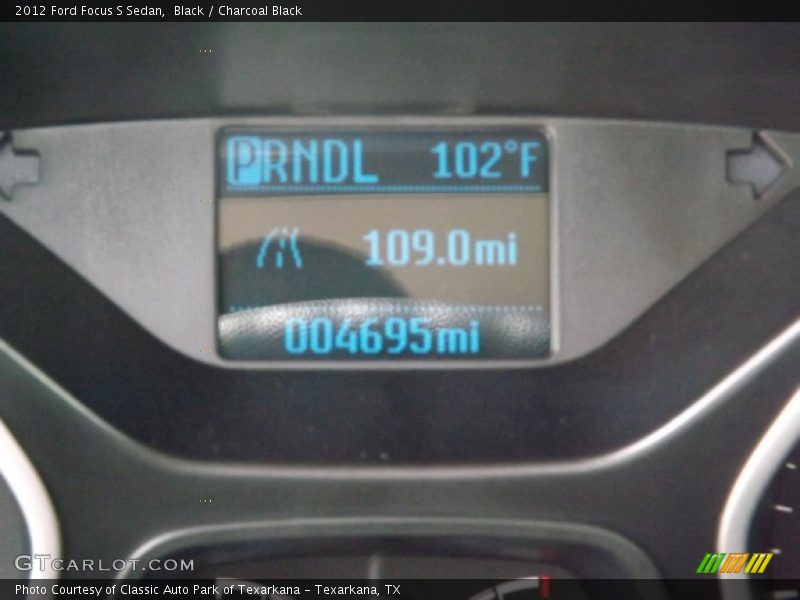 Black / Charcoal Black 2012 Ford Focus S Sedan