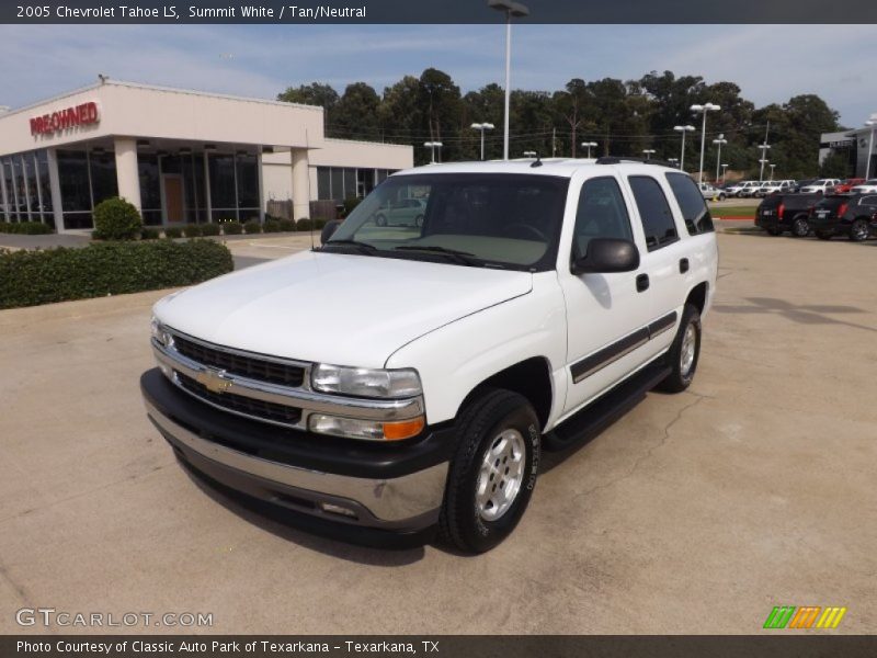Summit White / Tan/Neutral 2005 Chevrolet Tahoe LS