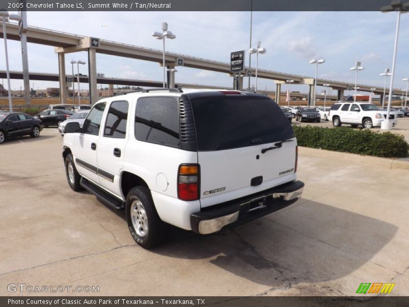 Summit White / Tan/Neutral 2005 Chevrolet Tahoe LS