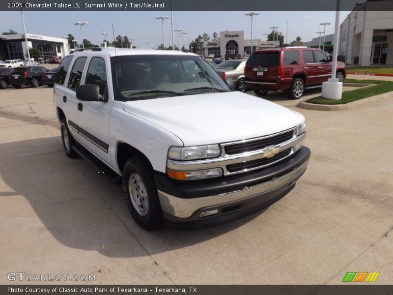 Summit White / Tan/Neutral 2005 Chevrolet Tahoe LS