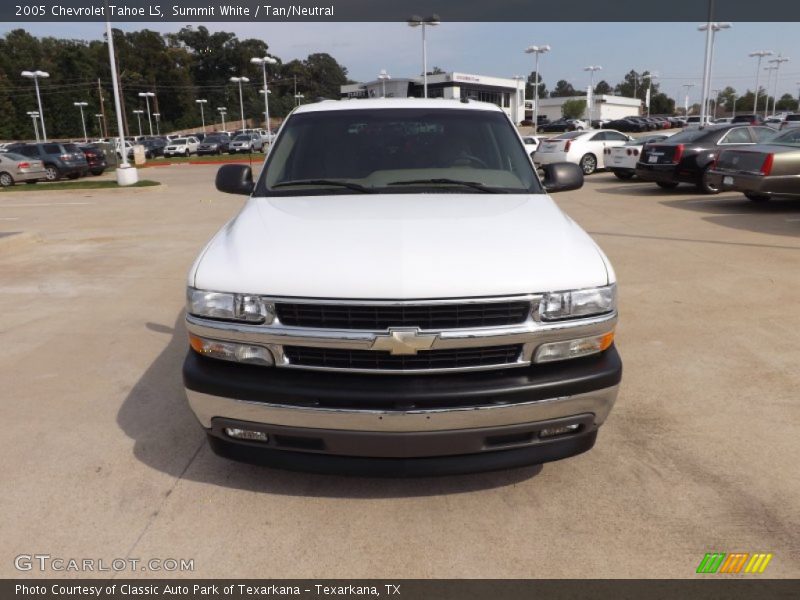 Summit White / Tan/Neutral 2005 Chevrolet Tahoe LS