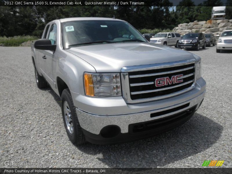 Quicksilver Metallic / Dark Titanium 2012 GMC Sierra 1500 SL Extended Cab 4x4