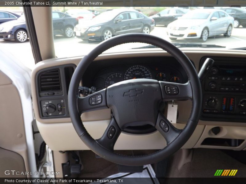 Summit White / Tan/Neutral 2005 Chevrolet Tahoe LS