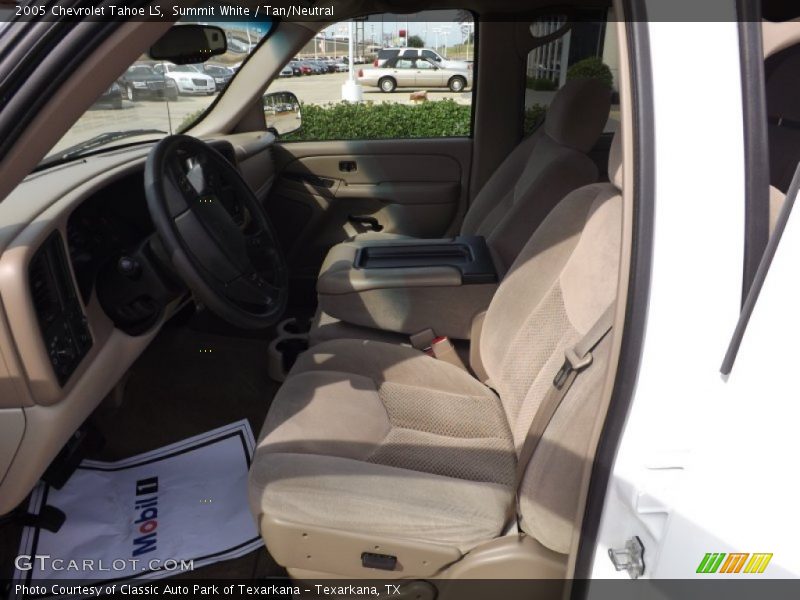 Summit White / Tan/Neutral 2005 Chevrolet Tahoe LS