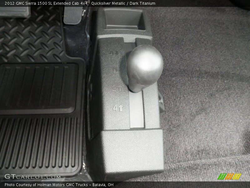 Quicksilver Metallic / Dark Titanium 2012 GMC Sierra 1500 SL Extended Cab 4x4