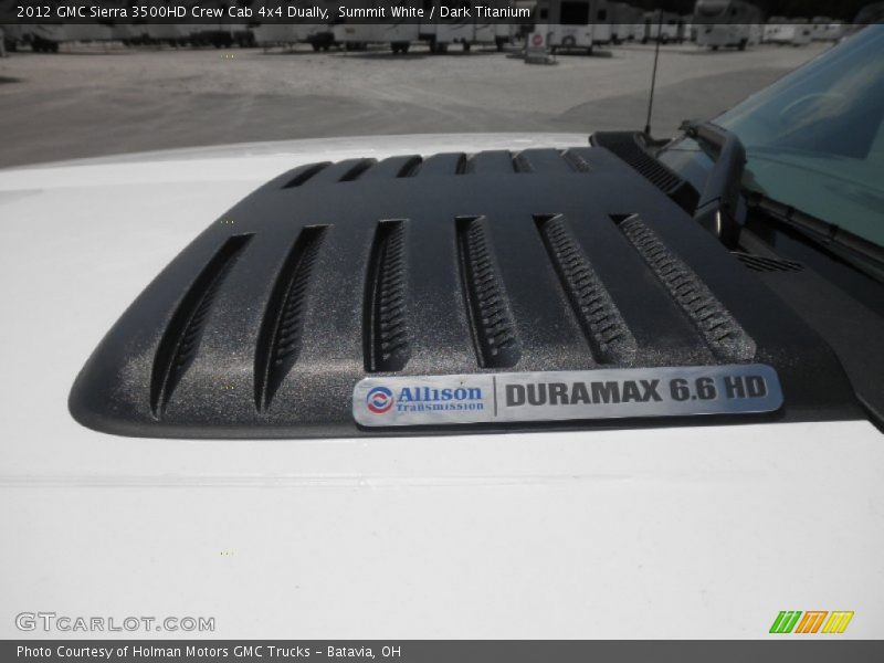 Summit White / Dark Titanium 2012 GMC Sierra 3500HD Crew Cab 4x4 Dually