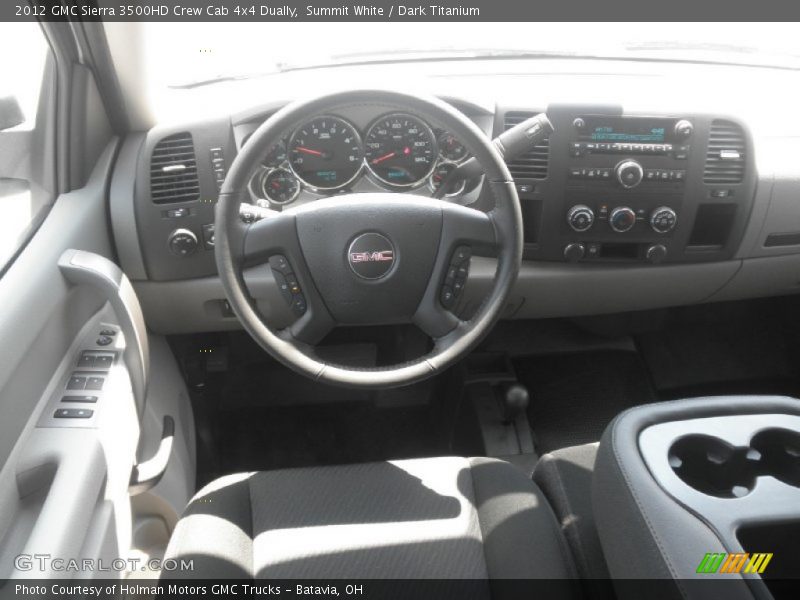 Summit White / Dark Titanium 2012 GMC Sierra 3500HD Crew Cab 4x4 Dually
