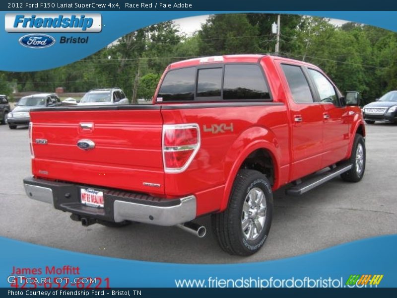 Race Red / Pale Adobe 2012 Ford F150 Lariat SuperCrew 4x4