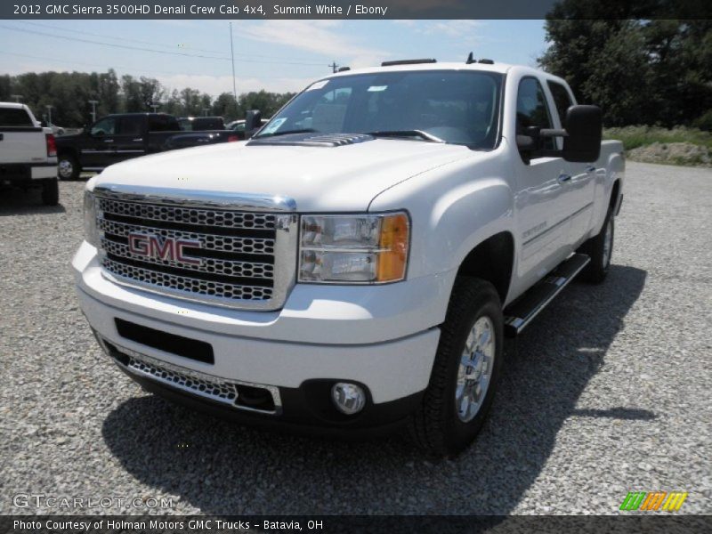 Summit White / Ebony 2012 GMC Sierra 3500HD Denali Crew Cab 4x4