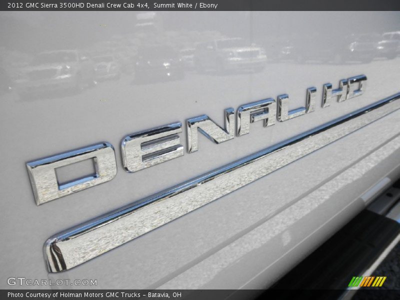 Summit White / Ebony 2012 GMC Sierra 3500HD Denali Crew Cab 4x4