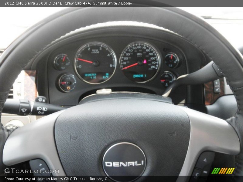 Summit White / Ebony 2012 GMC Sierra 3500HD Denali Crew Cab 4x4