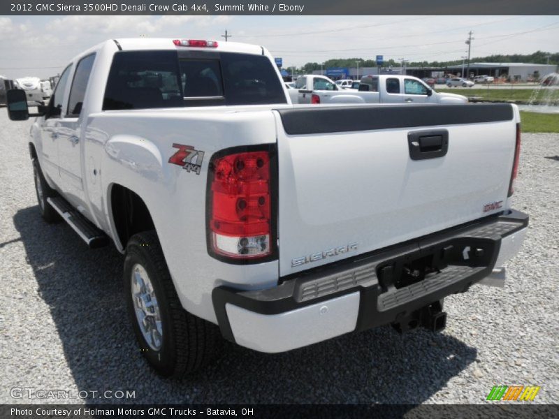 Summit White / Ebony 2012 GMC Sierra 3500HD Denali Crew Cab 4x4
