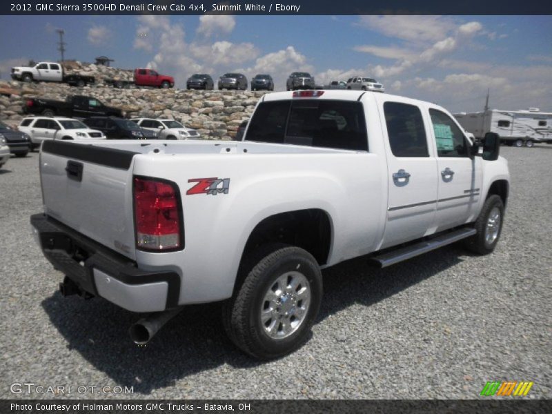 Summit White / Ebony 2012 GMC Sierra 3500HD Denali Crew Cab 4x4