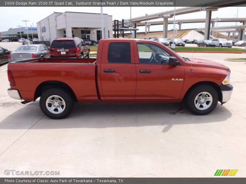 Sunburst Orange Pearl / Dark Slate/Medium Graystone 2009 Dodge Ram 1500 ST Quad Cab