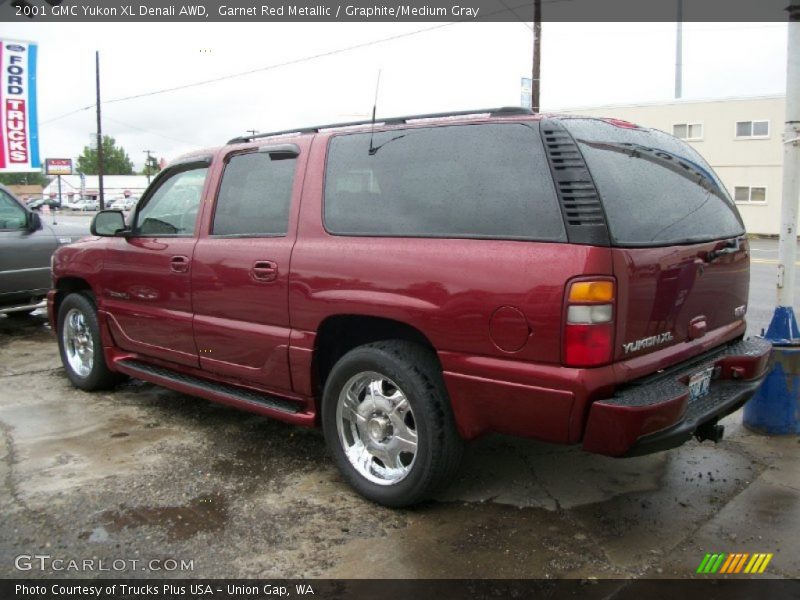 Garnet Red Metallic / Graphite/Medium Gray 2001 GMC Yukon XL Denali AWD