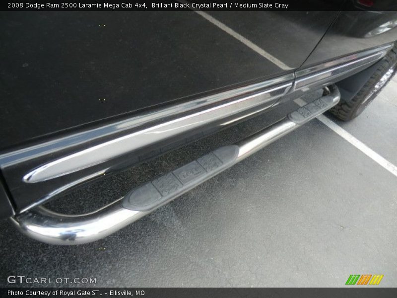 Brilliant Black Crystal Pearl / Medium Slate Gray 2008 Dodge Ram 2500 Laramie Mega Cab 4x4
