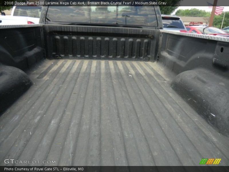 Brilliant Black Crystal Pearl / Medium Slate Gray 2008 Dodge Ram 2500 Laramie Mega Cab 4x4