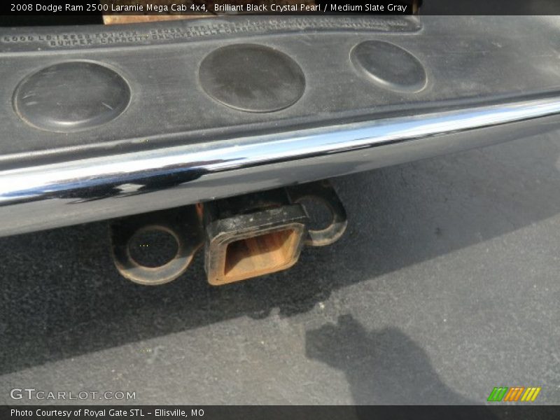 Brilliant Black Crystal Pearl / Medium Slate Gray 2008 Dodge Ram 2500 Laramie Mega Cab 4x4