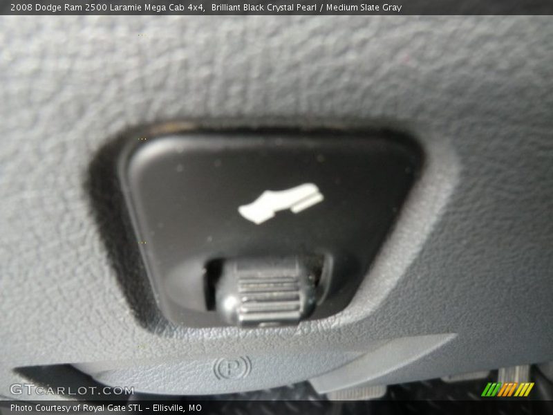 Brilliant Black Crystal Pearl / Medium Slate Gray 2008 Dodge Ram 2500 Laramie Mega Cab 4x4