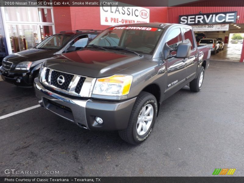 Smoke Metallic / Charcoal 2010 Nissan Titan SE Crew Cab 4x4