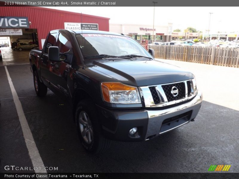 Smoke Metallic / Charcoal 2010 Nissan Titan SE Crew Cab 4x4