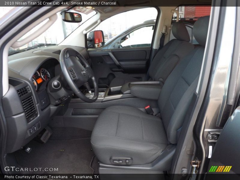  2010 Titan SE Crew Cab 4x4 Charcoal Interior