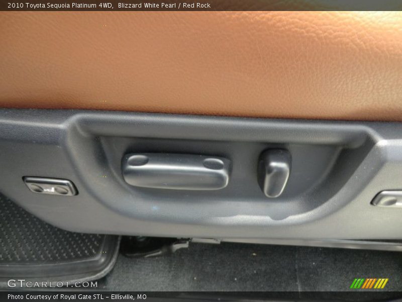 Blizzard White Pearl / Red Rock 2010 Toyota Sequoia Platinum 4WD