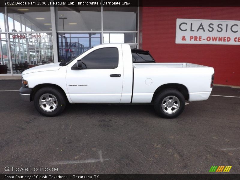 Bright White / Dark Slate Gray 2002 Dodge Ram 1500 ST Regular Cab