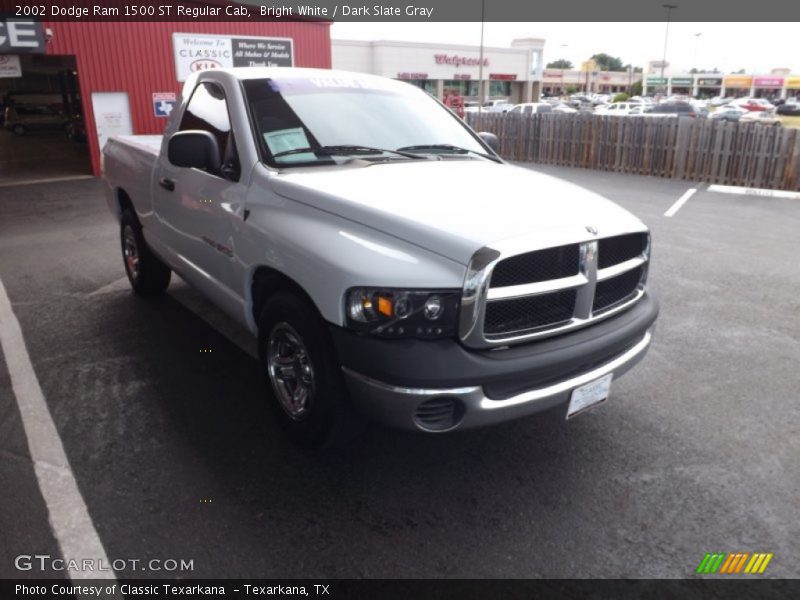 Bright White / Dark Slate Gray 2002 Dodge Ram 1500 ST Regular Cab