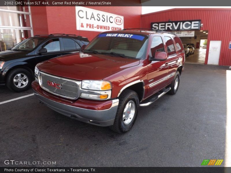 Garnet Red Metallic / Neutral/Shale 2002 GMC Yukon SLT 4x4