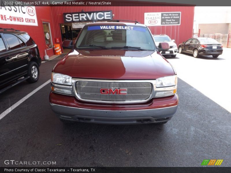 Garnet Red Metallic / Neutral/Shale 2002 GMC Yukon SLT 4x4