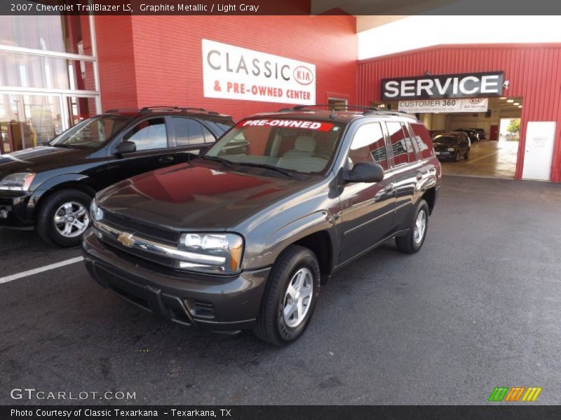 Graphite Metallic / Light Gray 2007 Chevrolet TrailBlazer LS