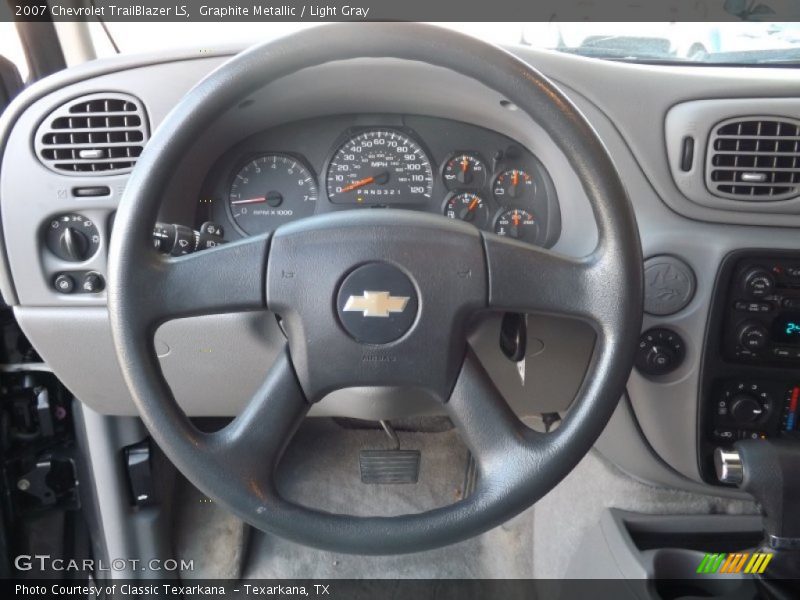 Graphite Metallic / Light Gray 2007 Chevrolet TrailBlazer LS
