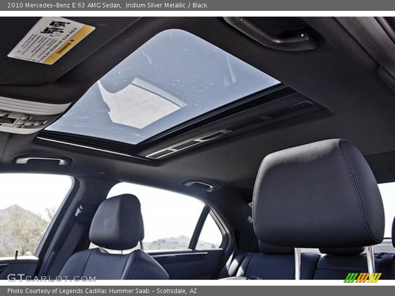 Sunroof of 2010 E 63 AMG Sedan