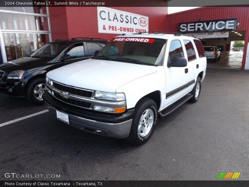 Summit White / Tan/Neutral 2004 Chevrolet Tahoe LT