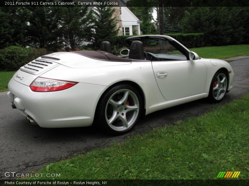 Carrara White / Cocoa 2011 Porsche 911 Carrera S Cabriolet