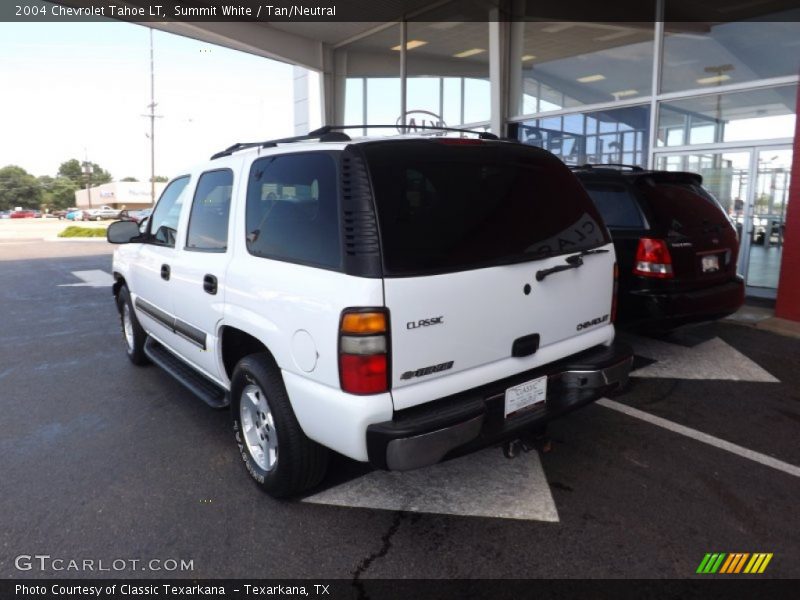 Summit White / Tan/Neutral 2004 Chevrolet Tahoe LT