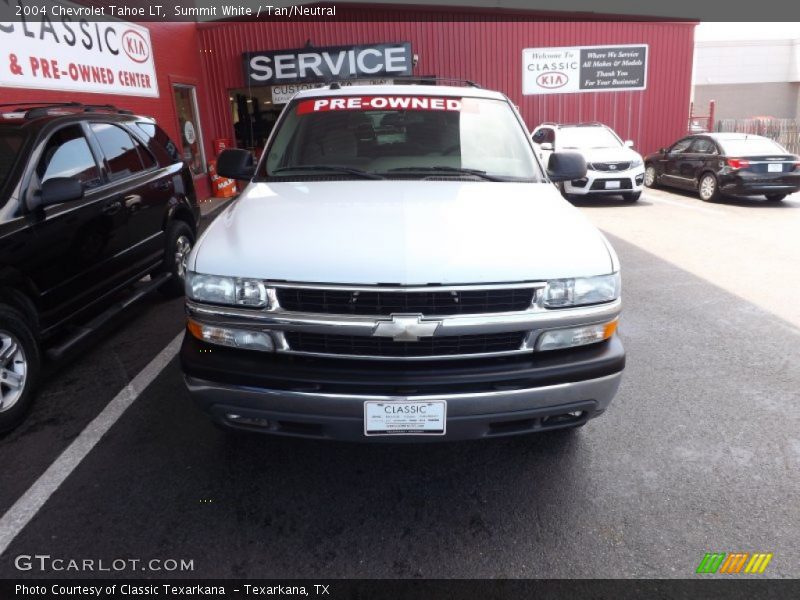 Summit White / Tan/Neutral 2004 Chevrolet Tahoe LT