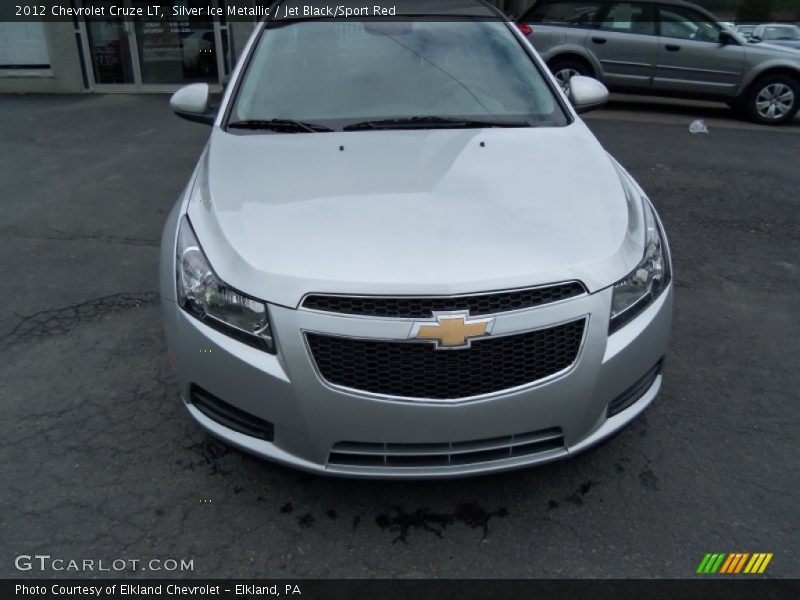 Silver Ice Metallic / Jet Black/Sport Red 2012 Chevrolet Cruze LT