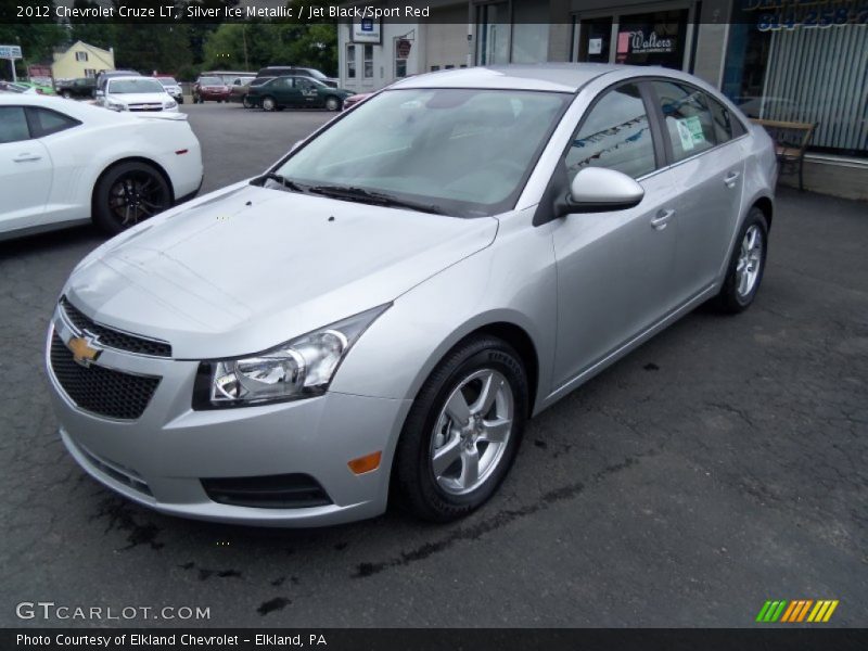 Silver Ice Metallic / Jet Black/Sport Red 2012 Chevrolet Cruze LT