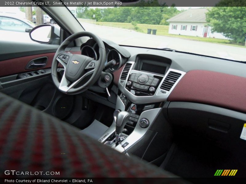 Silver Ice Metallic / Jet Black/Sport Red 2012 Chevrolet Cruze LT