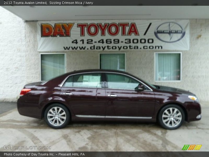 Sizzling Crimson Mica / Ivory 2012 Toyota Avalon Limited