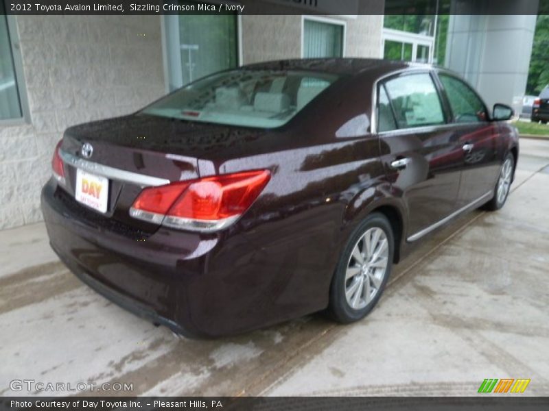 Sizzling Crimson Mica / Ivory 2012 Toyota Avalon Limited