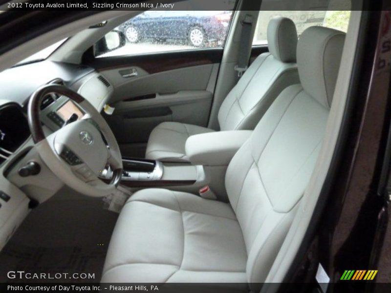Sizzling Crimson Mica / Ivory 2012 Toyota Avalon Limited