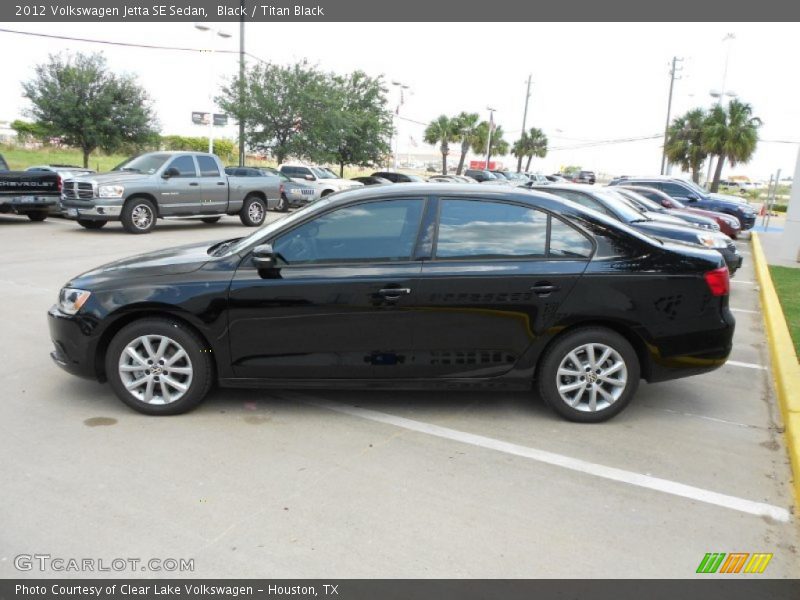 Black / Titan Black 2012 Volkswagen Jetta SE Sedan