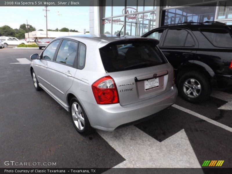 Silver / Black 2008 Kia Spectra 5 SX Wagon