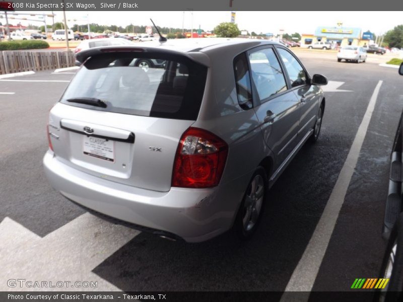 Silver / Black 2008 Kia Spectra 5 SX Wagon