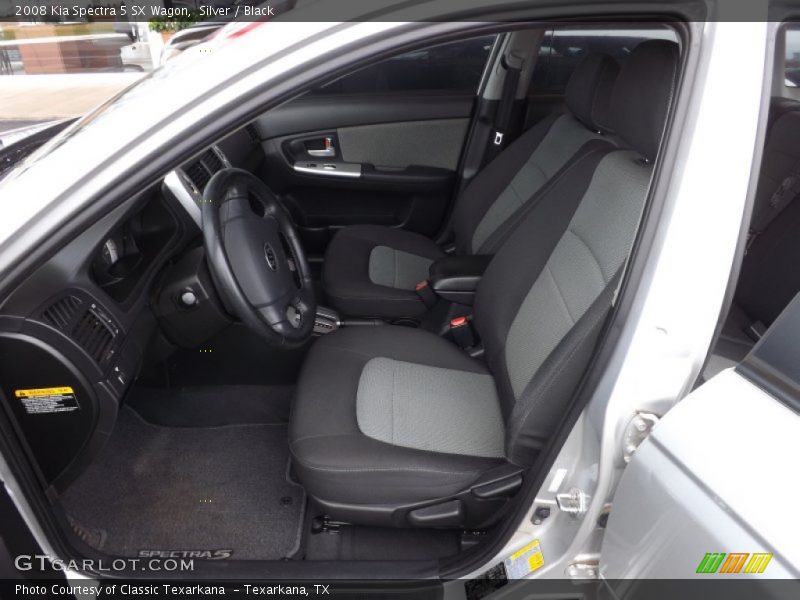 2008 Spectra 5 SX Wagon Black Interior